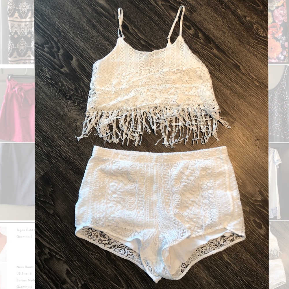 Two piece lace set